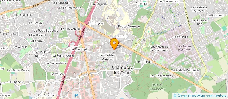 localisation de l'entreprise DESCA à CHAMBRAY-LES-TOURS