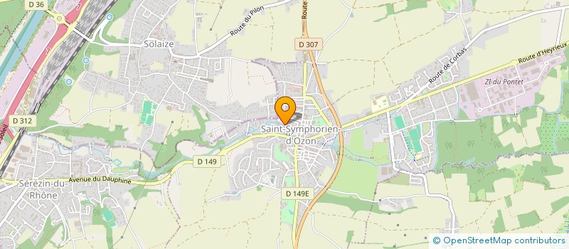 localisation de l'entreprise DESCAILLOTS SARL  SAINT-SYMPHORIEN-D'OZON