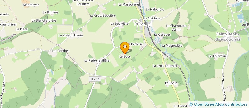 localisation de l'entreprise DESCALME  PREVELLES