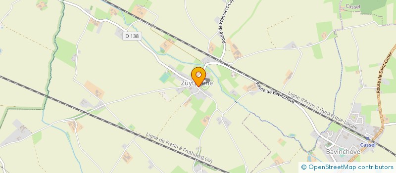 localisation de l'entreprise DESCAMPS  ZUYTPEENE