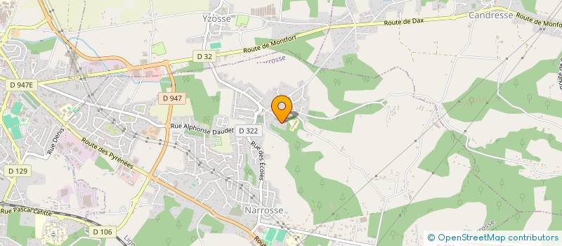 localisation de l'entreprise DESCAMPS  NARROSSE