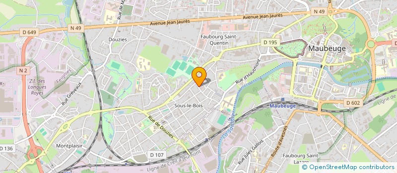 localisation de l'entreprise DESCAMPS CONSEIL  MAUBEUGE