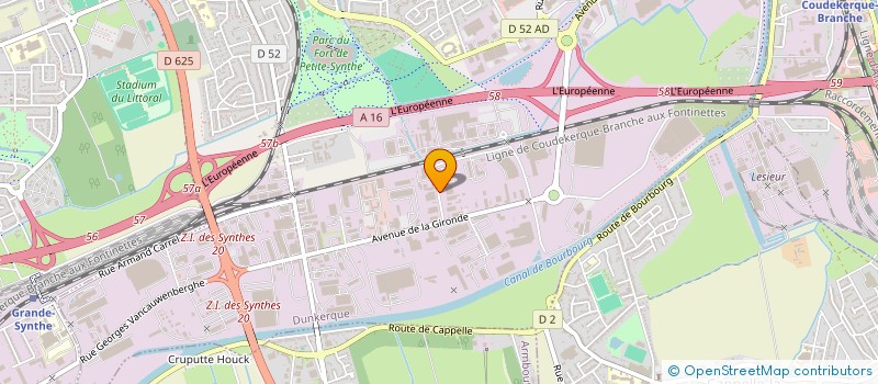 localisation de l'entreprise DESCAMPS DUNKERQUE à DUNKERQUE