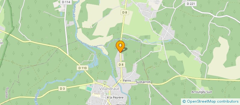 localisation de l'entreprise DESCAMPS F. & E  VILLANDRAUT