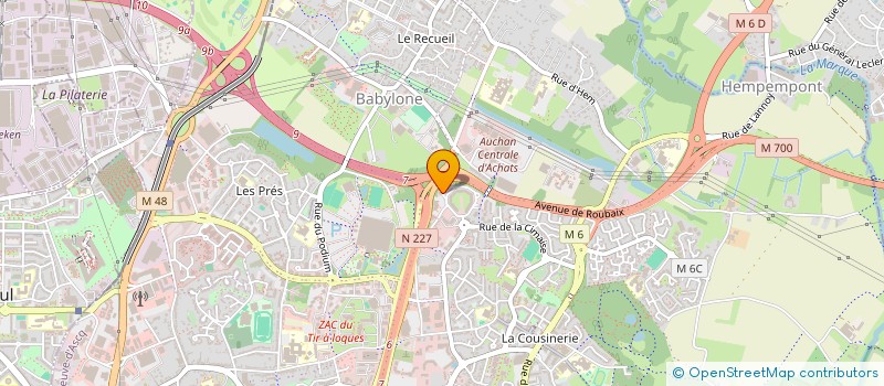 localisation de l'entreprise DESCAMPS ISOFIS à VILLENEUVE-D'ASCQ