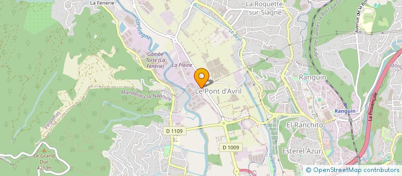 localisation de l'entreprise DESCAMPS PEINTURE à MANDELIEU-LA-NAPOULE