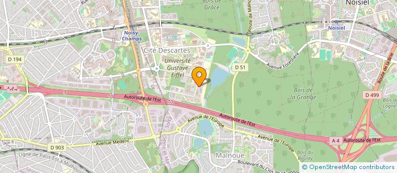 localisation de l'entreprise DESCARTES CAMPUS  CHAMPS-SUR-MARNE