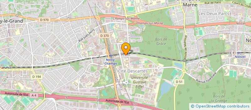 localisation de l'entreprise DESCARTES COIFFURE  CHAMPS-SUR-MARNE