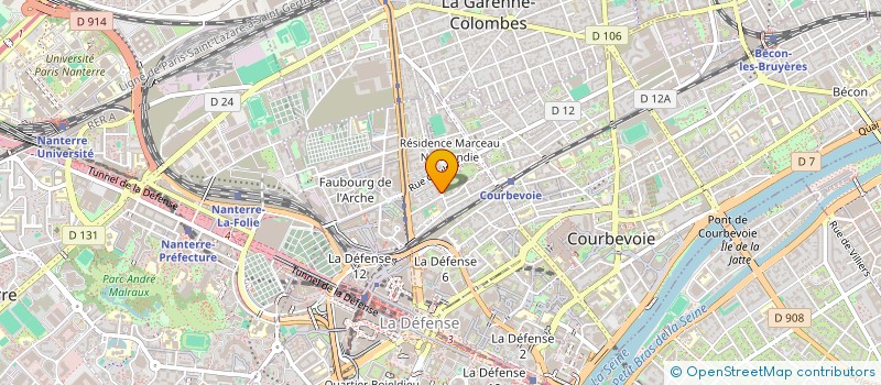 localisation de l'entreprise DESCARTES COMMUNICATIONS à COURBEVOIE