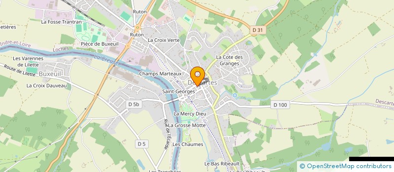 localisation de l'entreprise DESCARTES IMAGES  DESCARTES