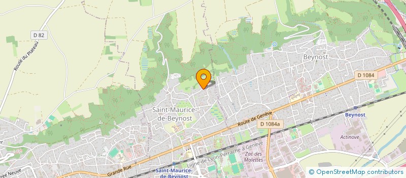 localisation de l'entreprise DESCARTES IMMOBILIER  SAINT-MAURICE-DE-BEYNOST