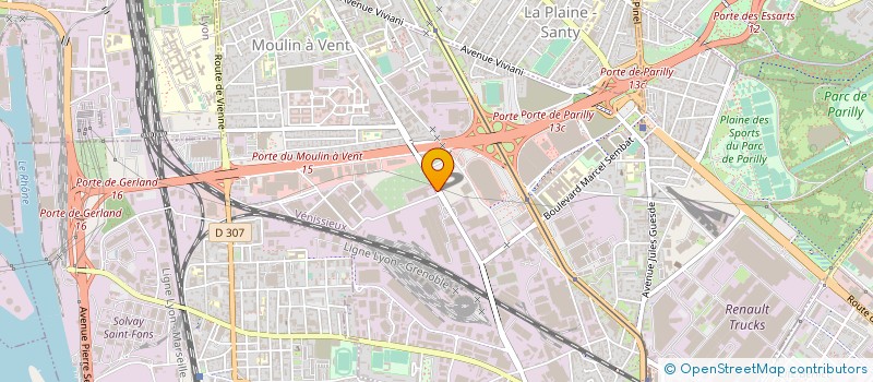 localisation de l'entreprise DESCASYSTEM SAS à VENISSIEUX