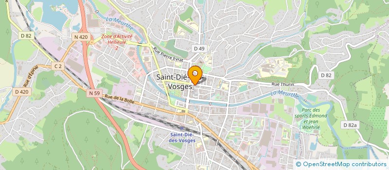 localisation de l'entreprise DESCAT ET COMPAGNIE à SAINT-DIE-DES-VOSGES