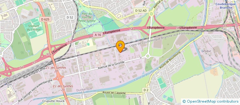 localisation de l'entreprise DESCAZONE à DUNKERQUE