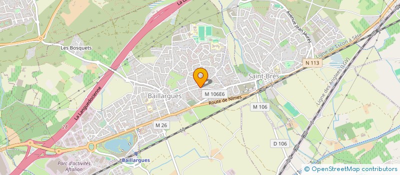 localisation de l'entreprise DESCDIFFUSION à BAILLARGUES