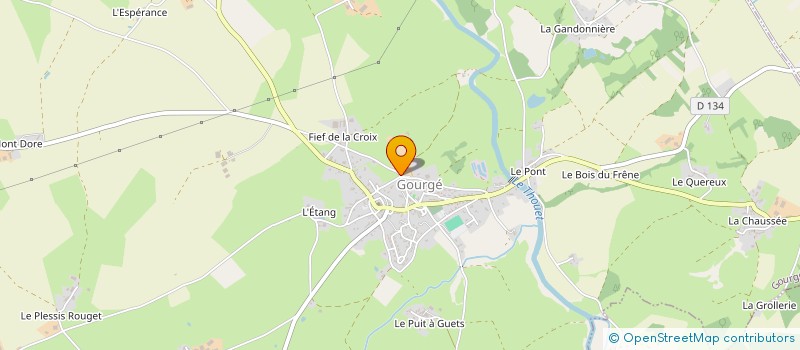 localisation de l'entreprise DESCHAMPS à GOURGE