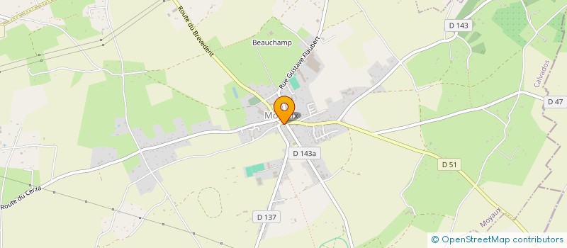 localisation de l'entreprise DESCHAMPS à MOYAUX