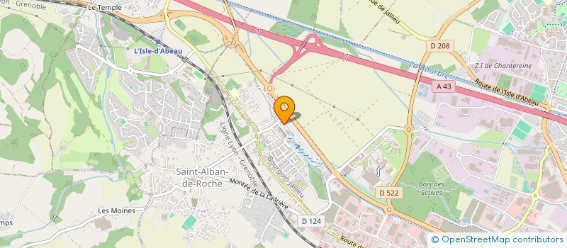 localisation de l'entreprise DESCHAMPS  BOURGOIN-JALLIEU