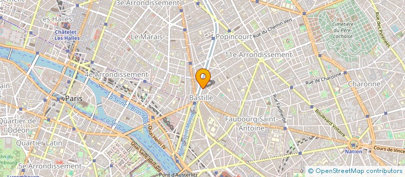 localisation de l'entreprise DESCHAMPS BERNARD ET EVE  PARIS