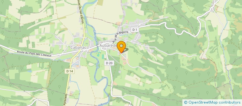 localisation de l'entreprise DESCHAMPS ERIC ELECTRICITE ET ENERGIE RENOUVELABLE  AUBAREDE