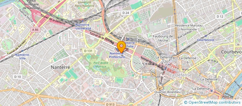 localisation de l'entreprise DESCHAMPS ET ASSOCIES  NANTERRE