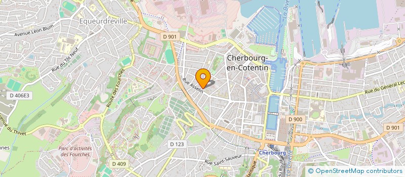localisation de l'entreprise DESCHAMPS LECROEL à CHERBOURG-EN-COTENTIN