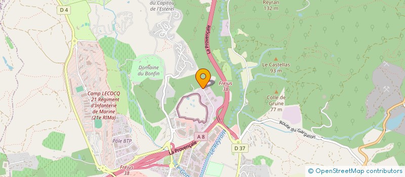 localisation de l'entreprise DESCHAMPS PERE ET FILS à FREJUS