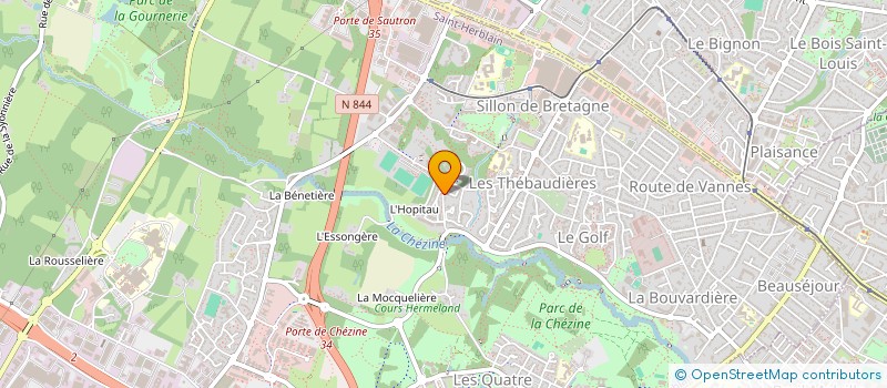 localisation de l'entreprise DESCHAMPS PHARMA SANTE EURL à ST-HERBLAIN