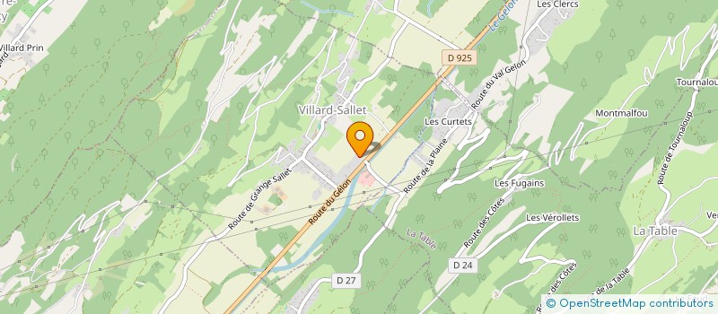 localisation de l'entreprise DESCHANEL MARECHALERIE  VILLARD-SALLET