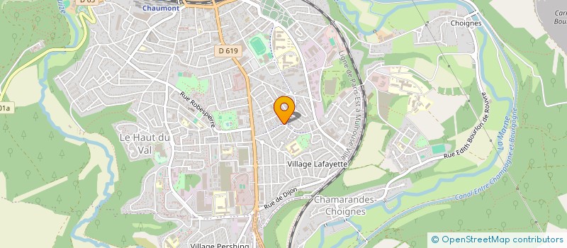 localisation de l'entreprise DESCHARMES MORISOT  CHAUMONT