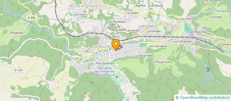 localisation de l'entreprise DESCHATEAUX ET CIE  LA BOURBOULE