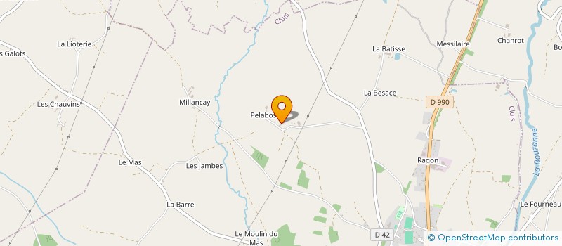 localisation de l'entreprise DESCHATRE à CLUIS