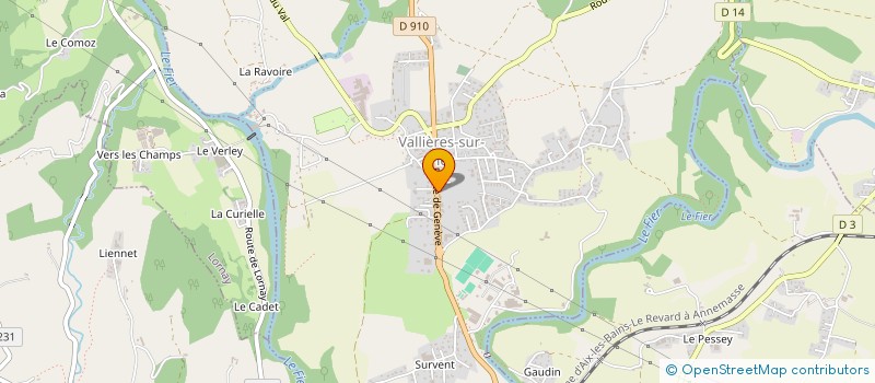 localisation de l'entreprise DESCHAUX-BLANC THIERRY  VALLIERES-SUR-FIER