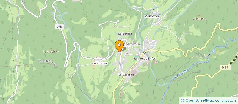 localisation de l'entreprise DESCHENAUX - POINTURIER à CHAMPFROMIER