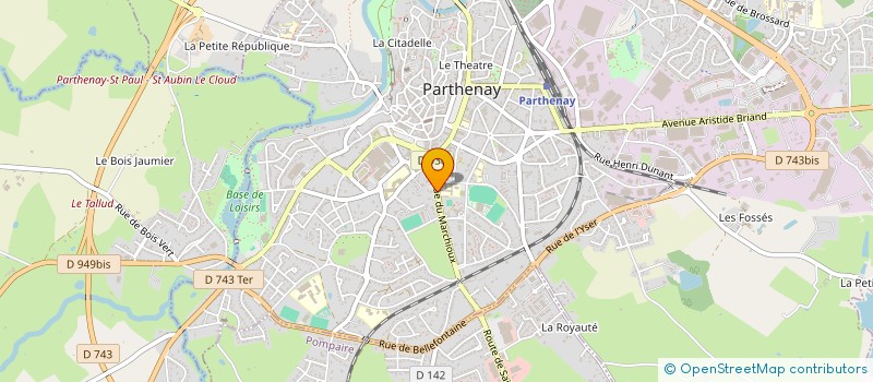 localisation de l'entreprise DESCO à PARTHENAY