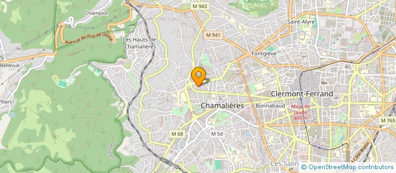 localisation de l'entreprise DESCOEUR  CHAMALIERES