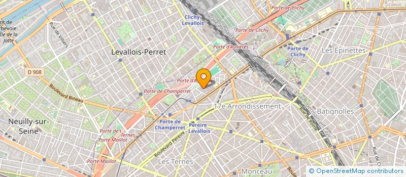 localisation de l'entreprise DESCOMBES - 2008  PARIS