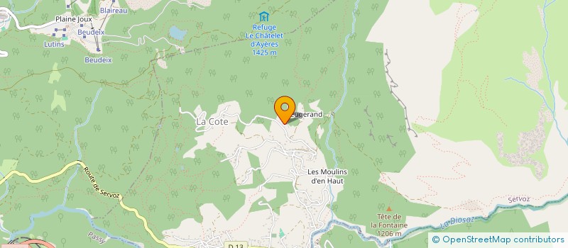 localisation de l'entreprise DESCOMBES-SEVOIE SYLVAIN  SERVOZ