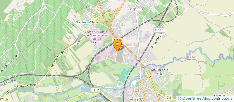 localisation de l'entreprise DESCOMBIN DISTRIBUTION à CHAGNY