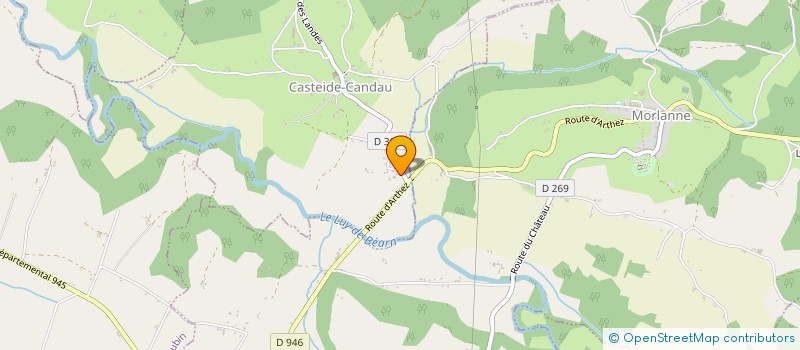 localisation de l'entreprise DESCOMPS  CASTEIDE-CANDAU