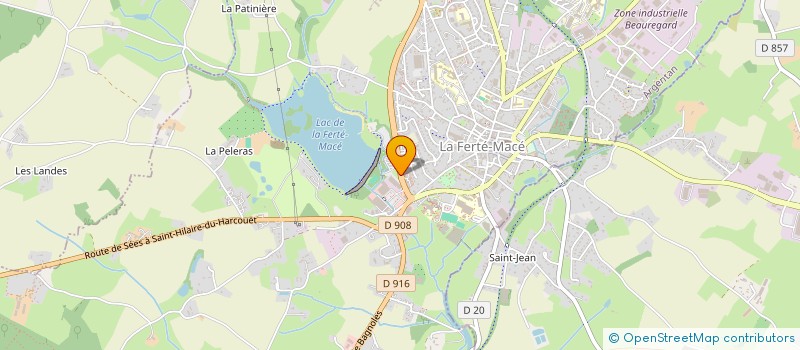 localisation de l'entreprise DESCOU à LA FERTE MACE