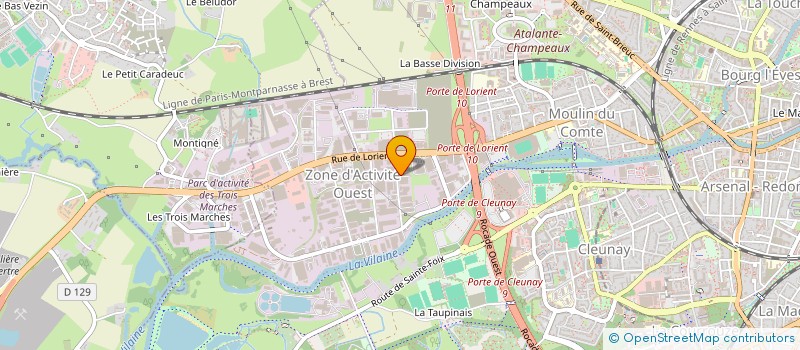 localisation de l'entreprise DESD  RENNES