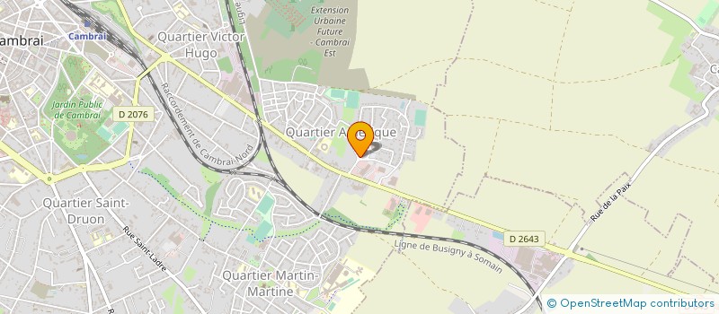 localisation de l'entreprise DESENFANS à CAMBRAI