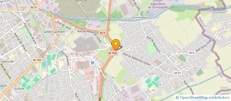 localisation de l'entreprise DESEQUINS  LEERS