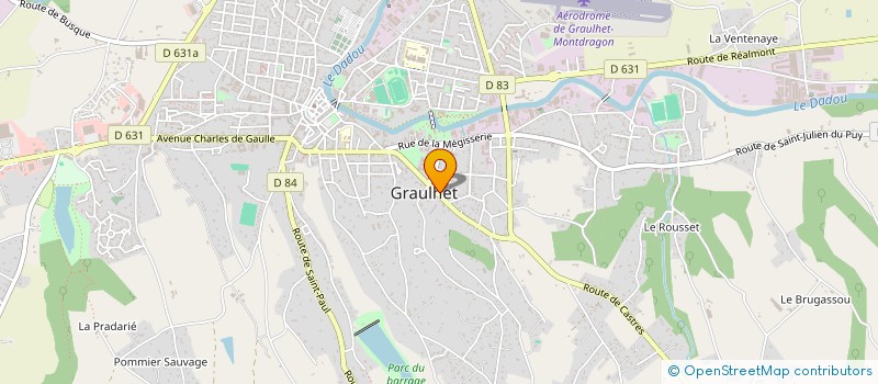 localisation de l'entreprise DESER'OSE à GRAULHET