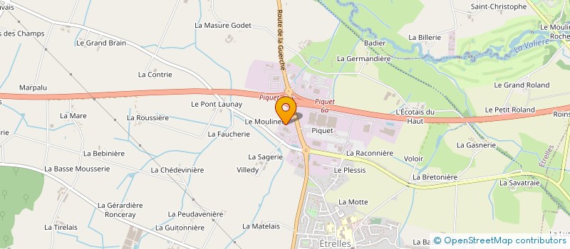 localisation de l'entreprise DESERT MAINTENANCE à ETRELLES