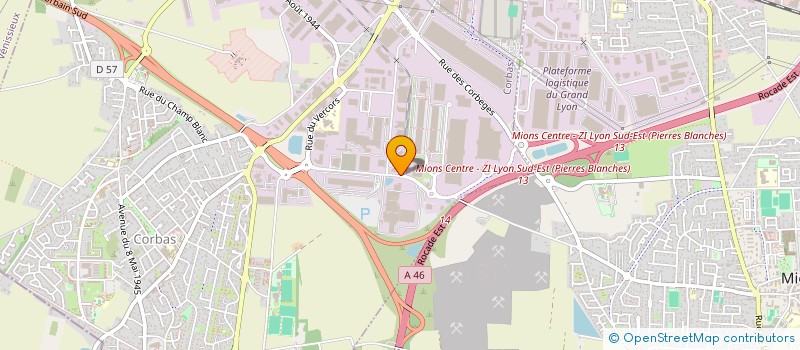 localisation de l'entreprise DESERT PALACE à CORBAS