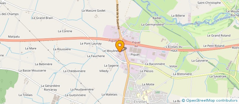 localisation de l'entreprise DESERT SERVICES  ETRELLES