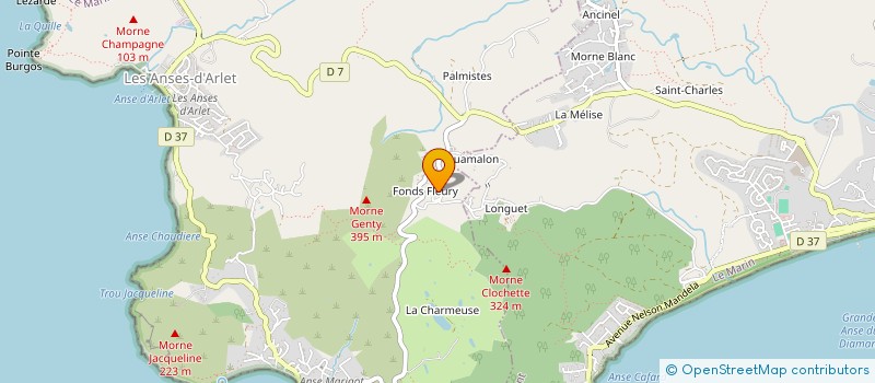 localisation de l'entreprise DESERT VALVES INDUSTRIES  LES ANSES-D'ARLET