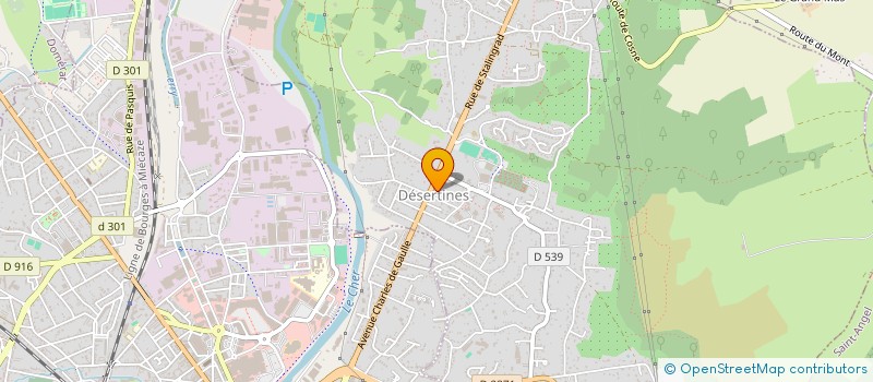 localisation de l'entreprise DESERTINES SOINS  DESERTINES